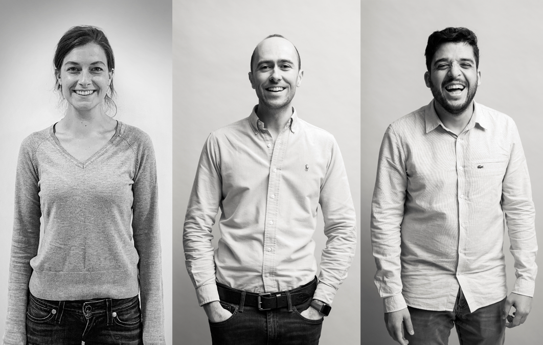 (From L-R) Emily Malone, Ethan Forde, Cesar Caceres