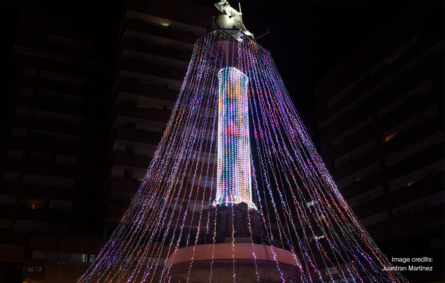 30,000 LED lights powered by disguise illuminate Christmas tree in Lorca, Spain