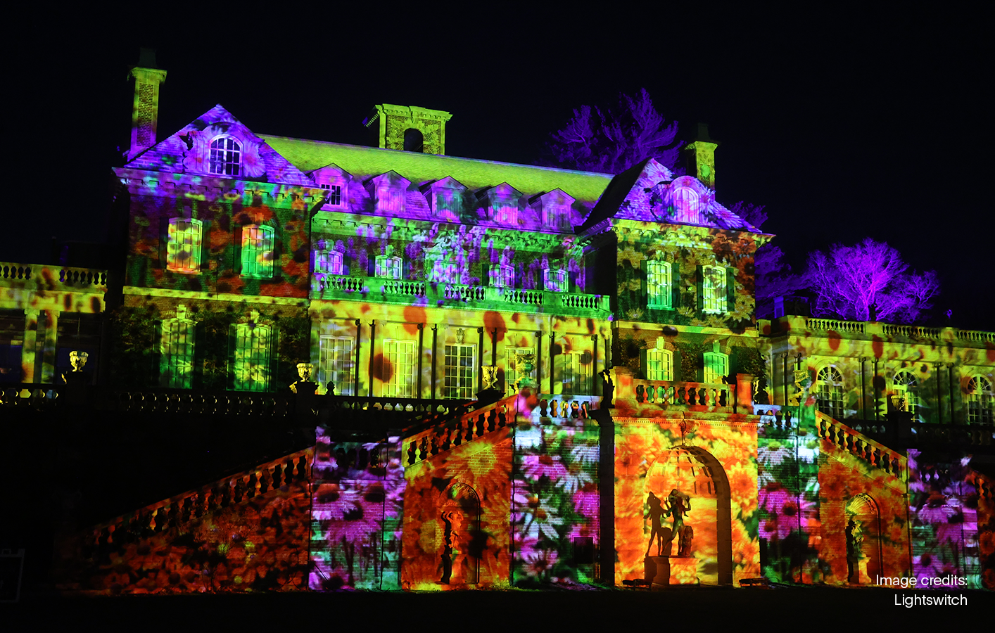 disguise powers Lightswitch’s Shimmering Solstice in the Old Westbury Gardens