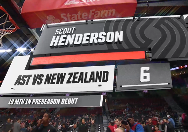 Trail Blazers Become First NBA Team to Broadcast Augmented Reality Graphics From a Handheld Camera