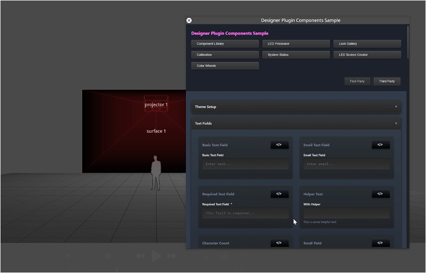 Designer plugin framework