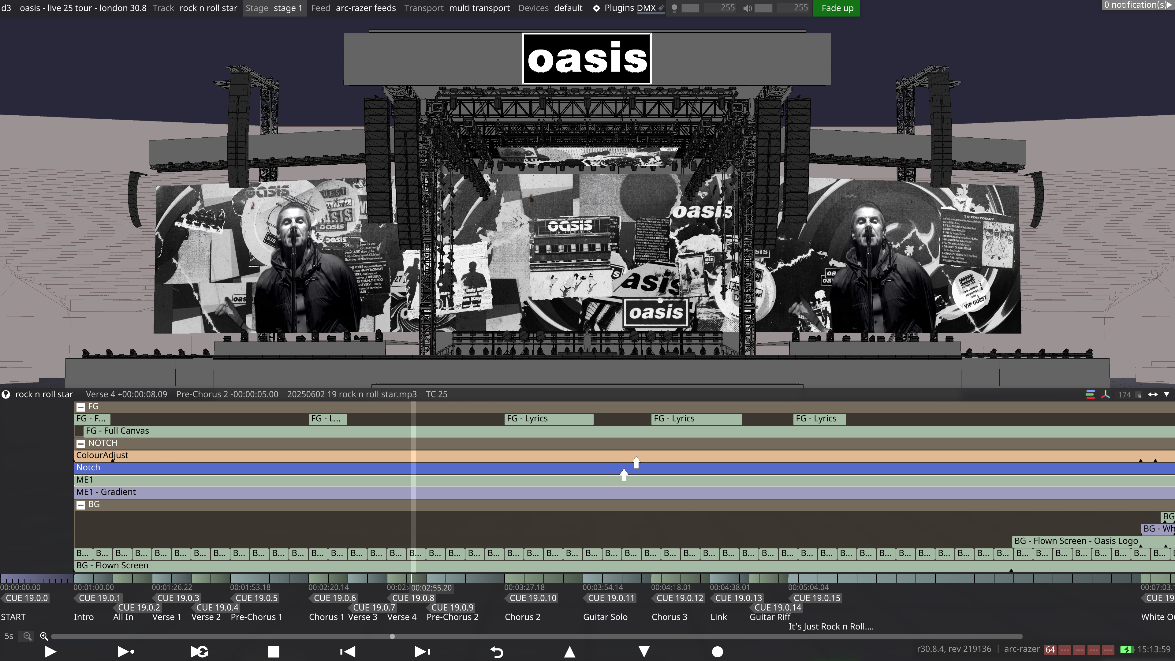 oasis world tour disguise designer