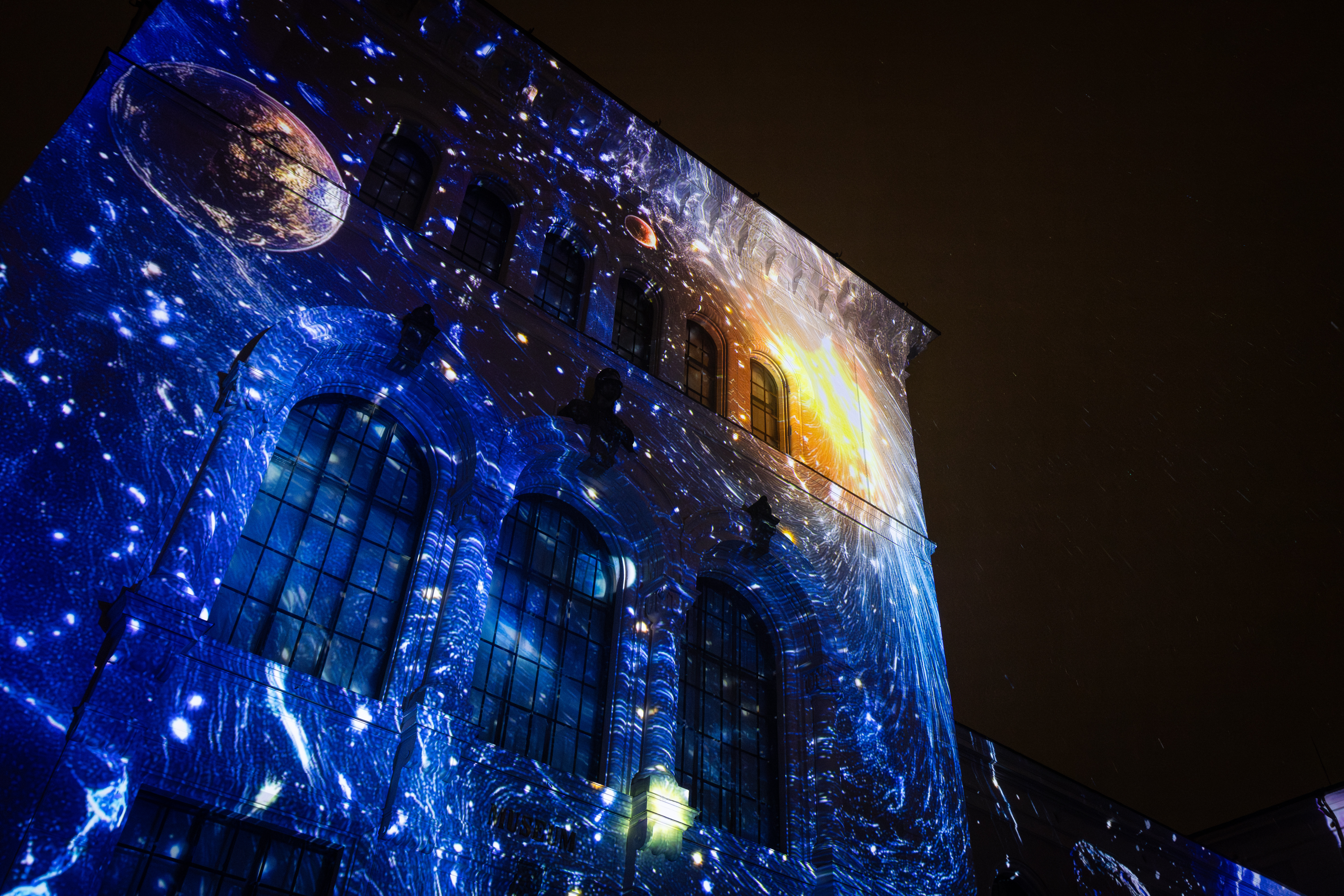 University Museum of Bergen projection mapping