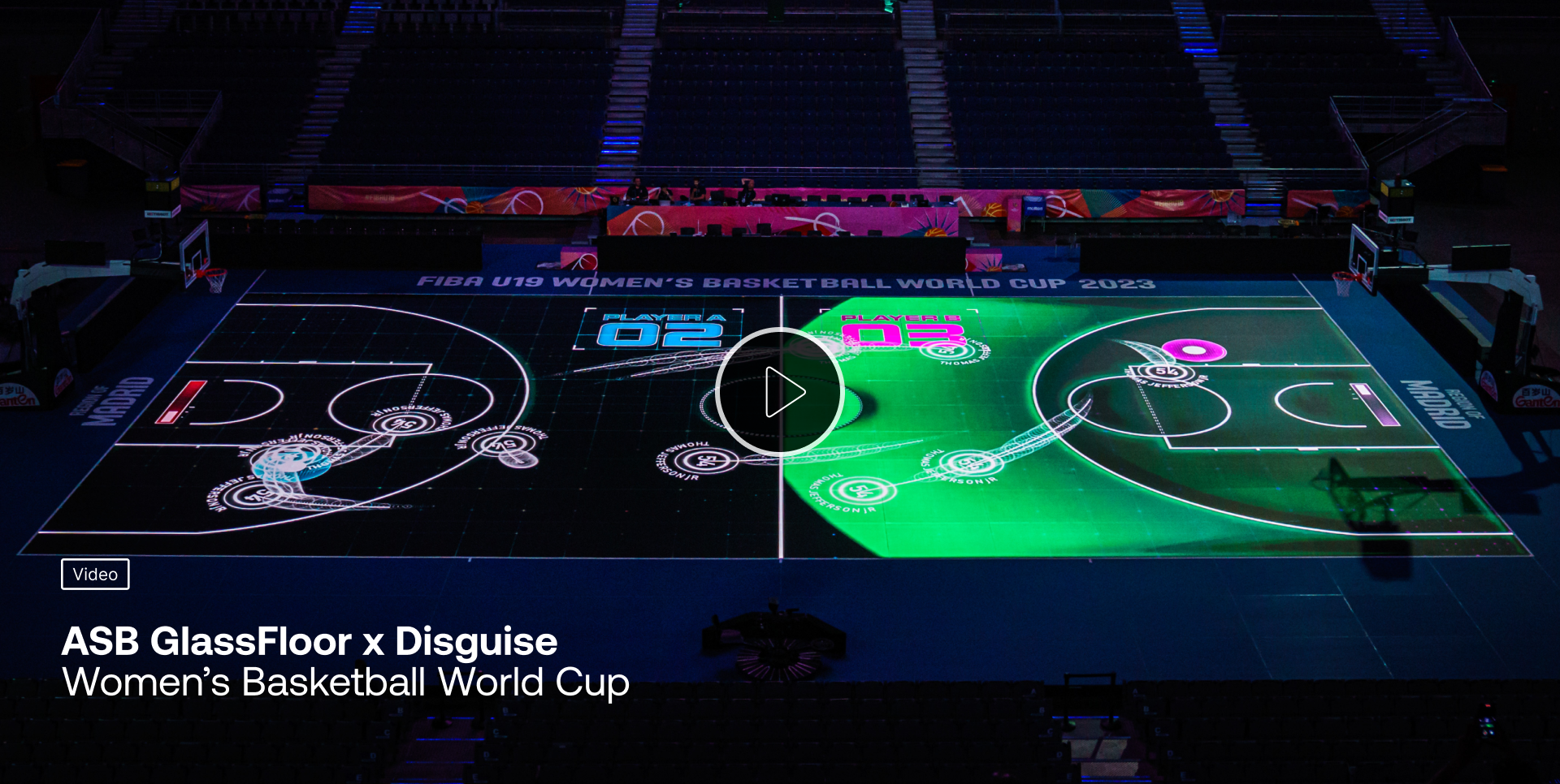 ASB GlassFloor Disguise immersive sports experience