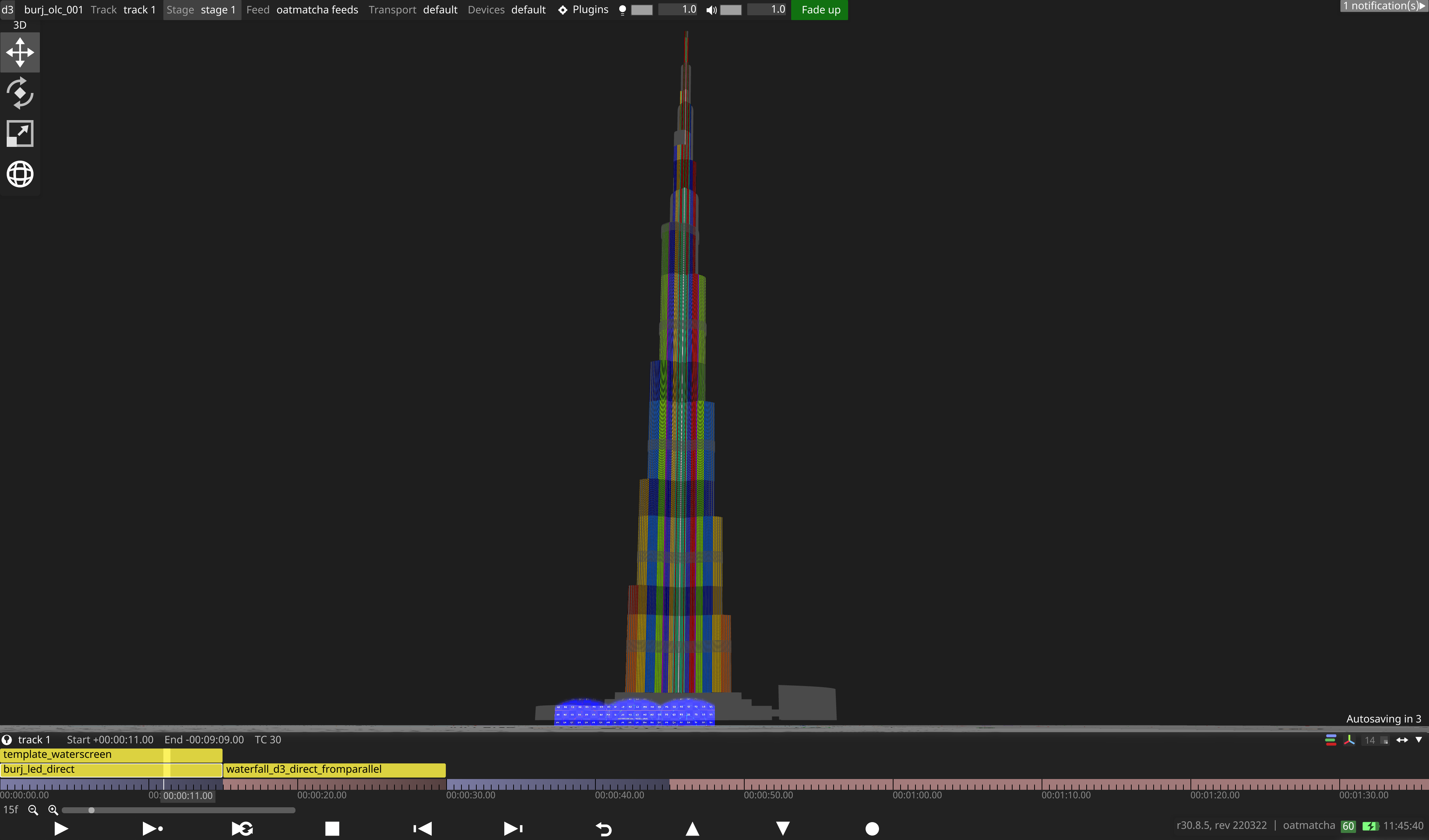 burj khalifa projection dandelion+burdock disguise