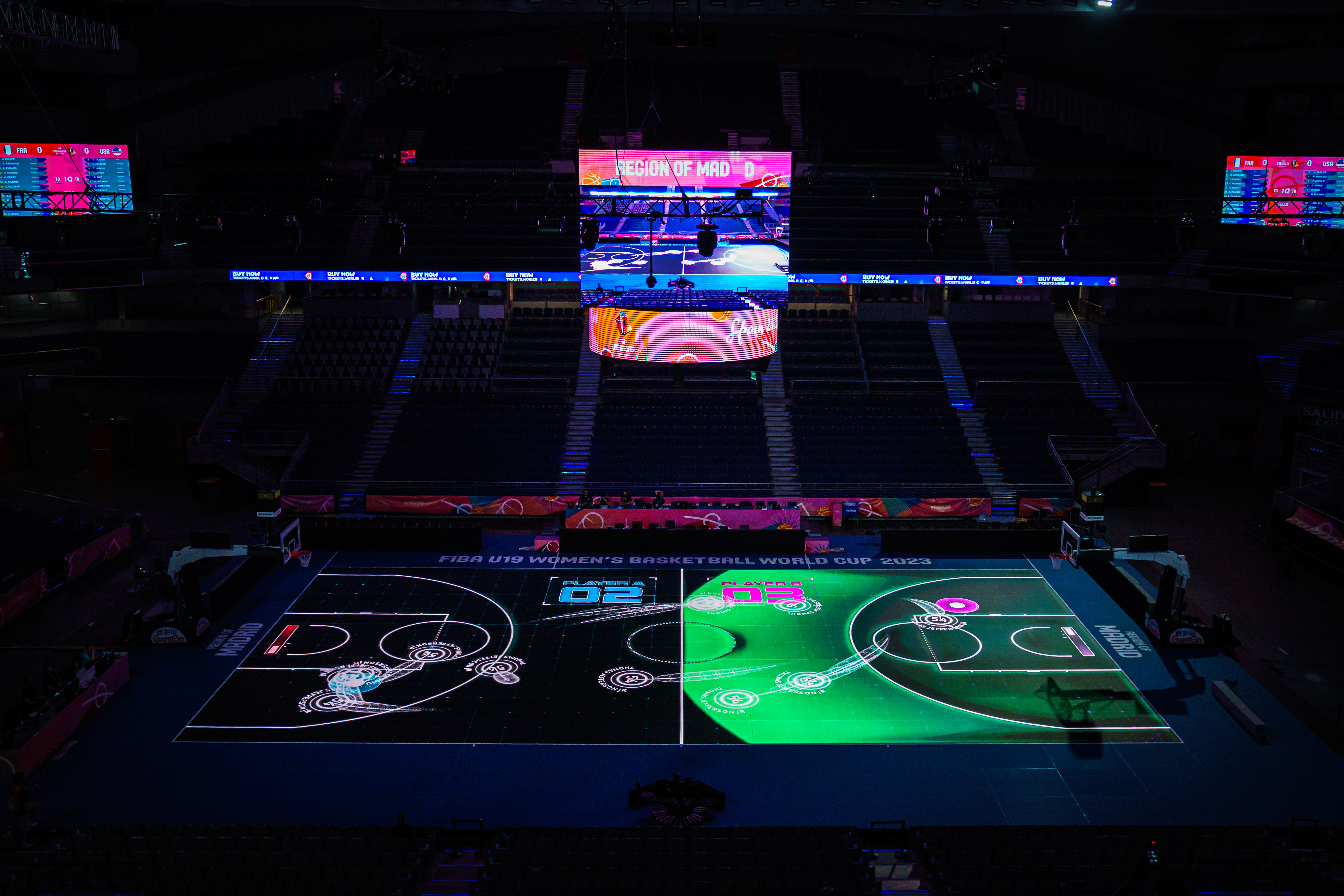 Display for Glassfloor at basketball event