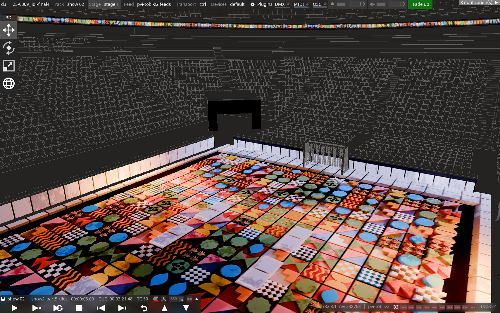 lidl final4 asb glassfloor interactive immersive sports disguise