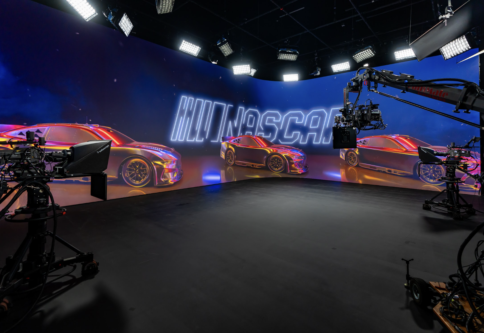 Alternate photo of Disguise project with Nascar 