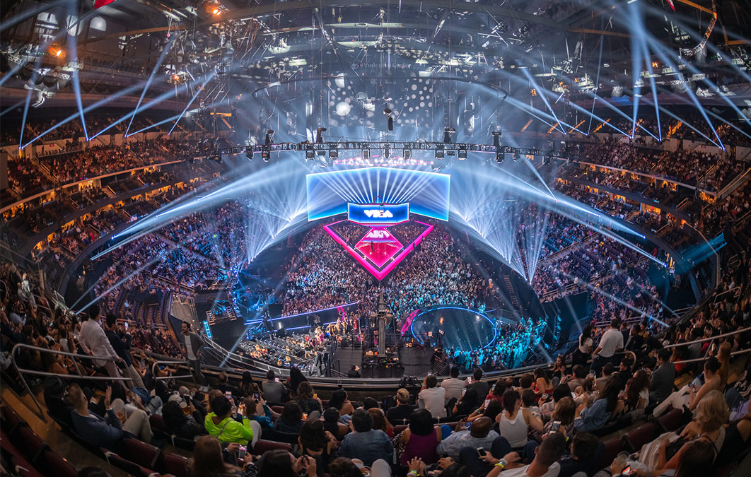 VMA stage as seen from high vantage view