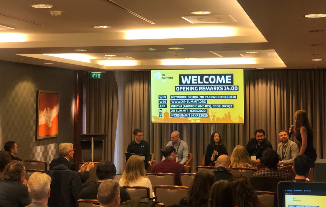 Panellists speaking on xR