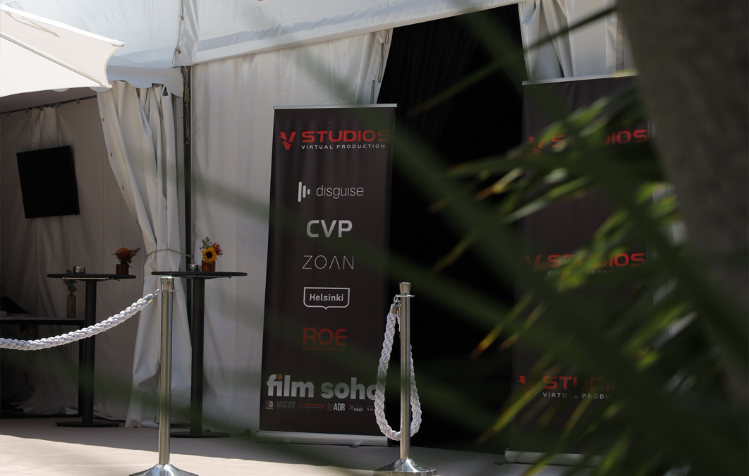 Entrance for event tend with V Studios, Disguise, CVP and more