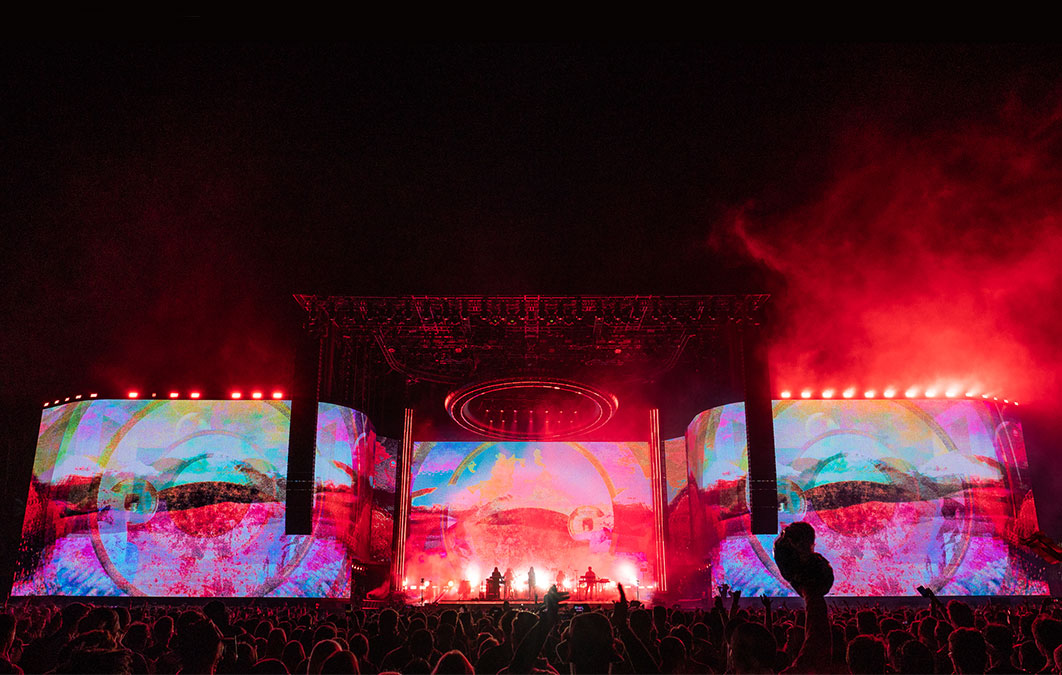 Tame Impala's visual effects for Coachella performance
