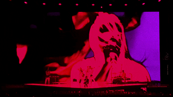 Gif of LED effects for Billie Eilish