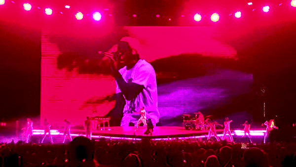 Gif of LED effects for Billie Eilish