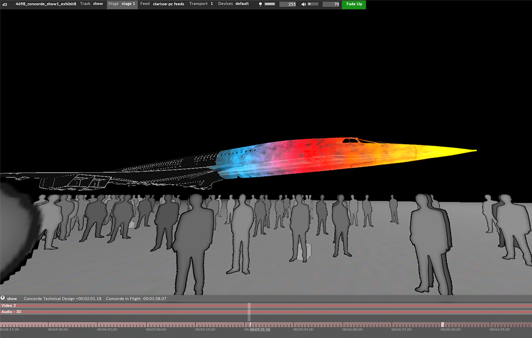 Designer project for concorde display