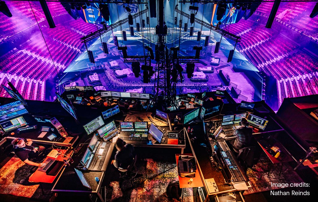 operation team working on Eurovision show