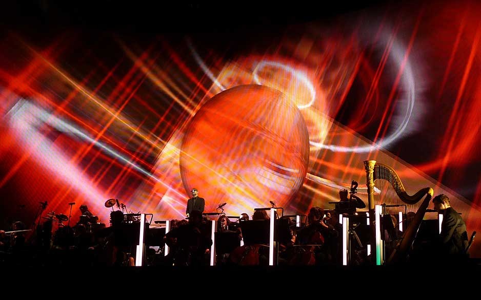George Michael and Orchestra performing live