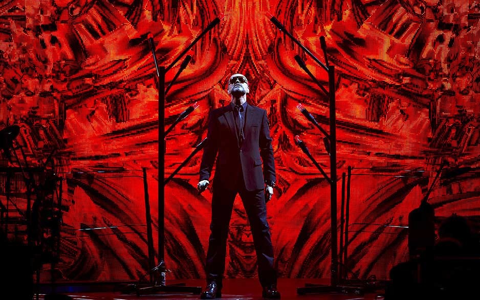George Michael standing on stage
