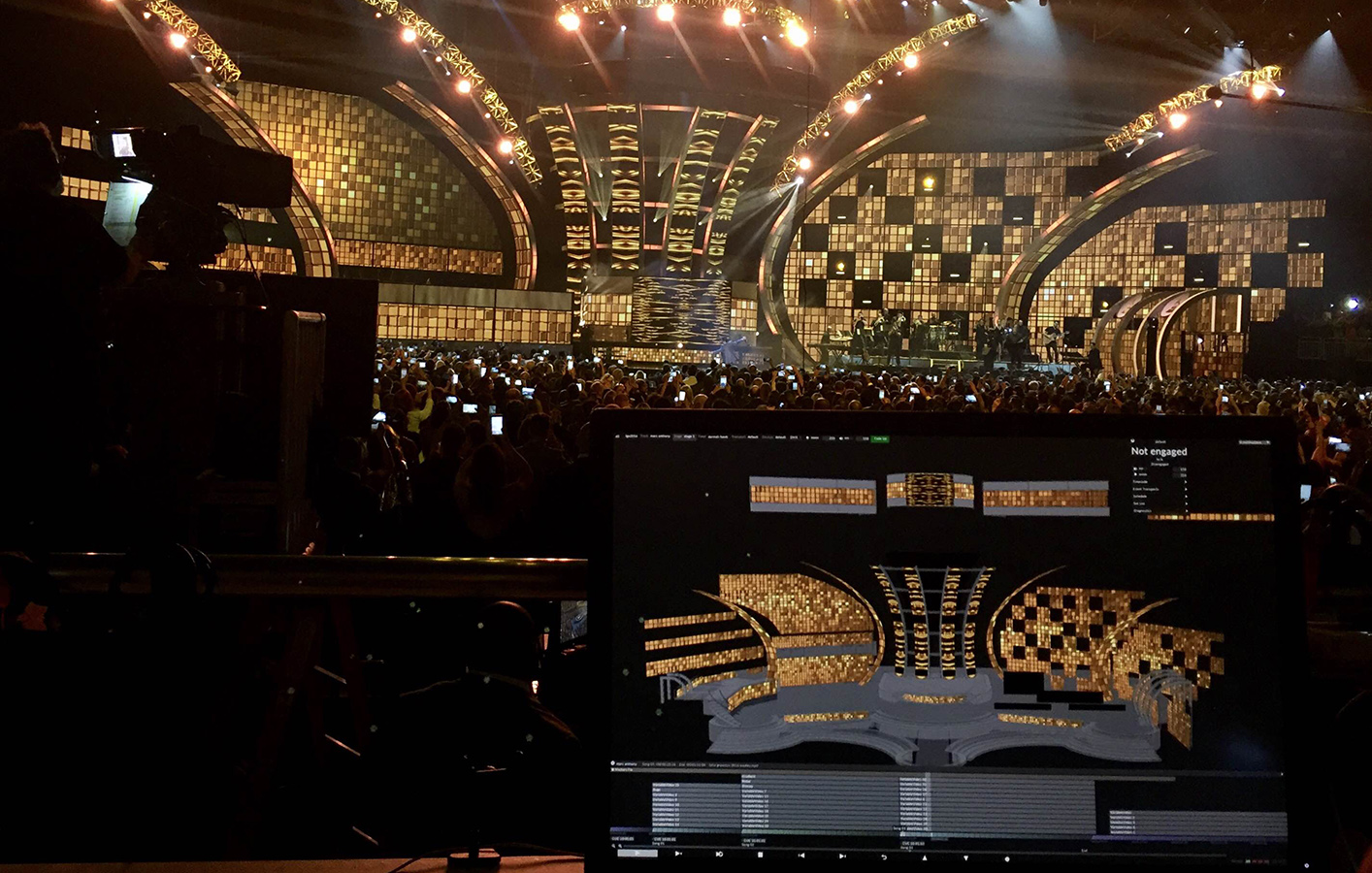 Designer programme with stage design for Latin American Grammys