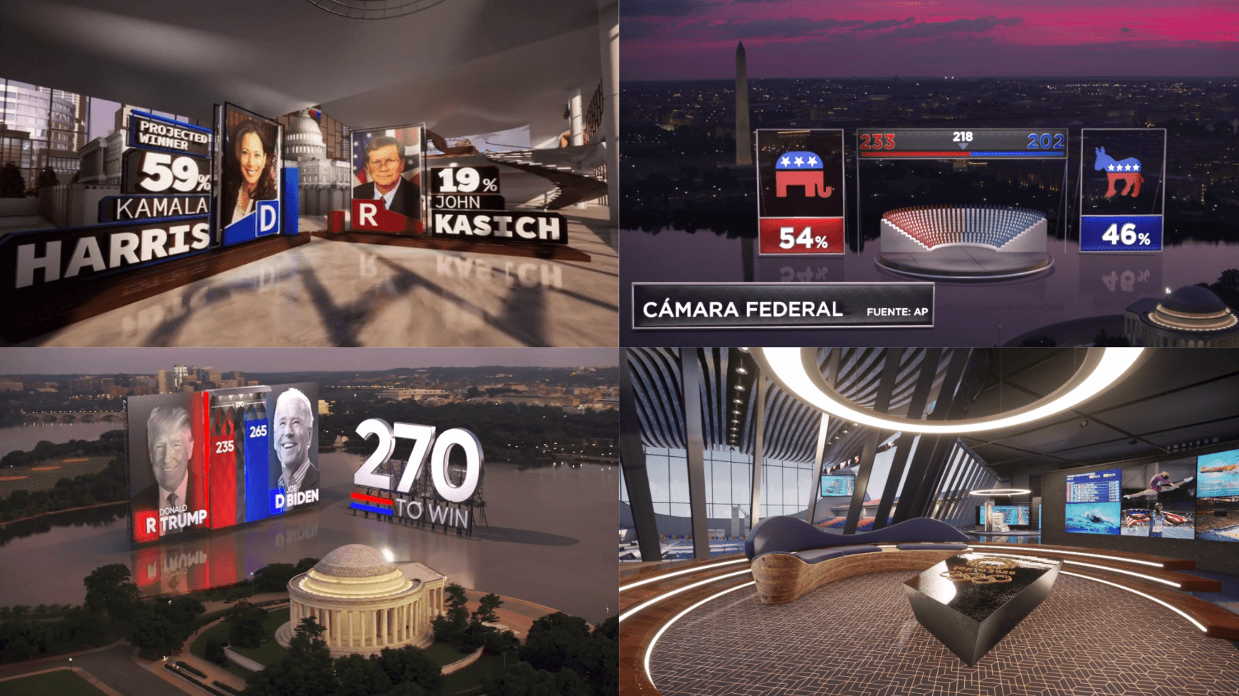 various examples of data graphics for general election