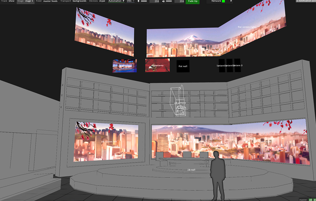Designer model for virtual studio