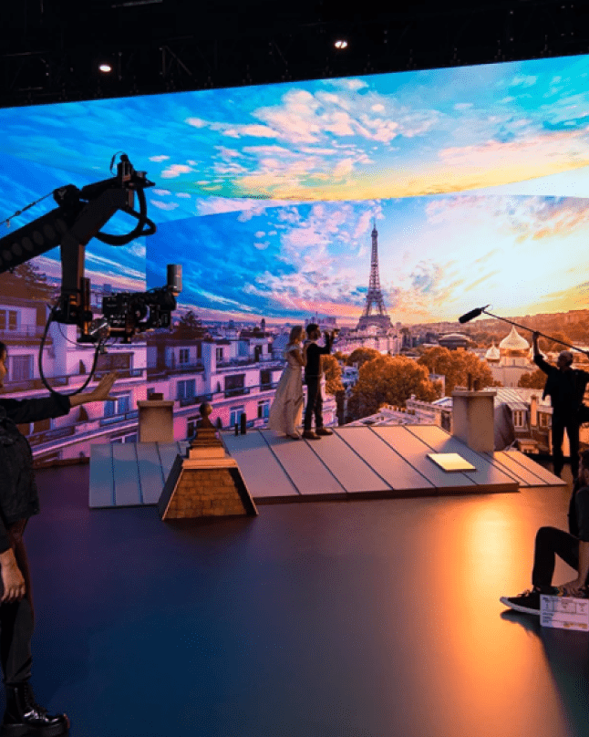 Shoot showing Paris background