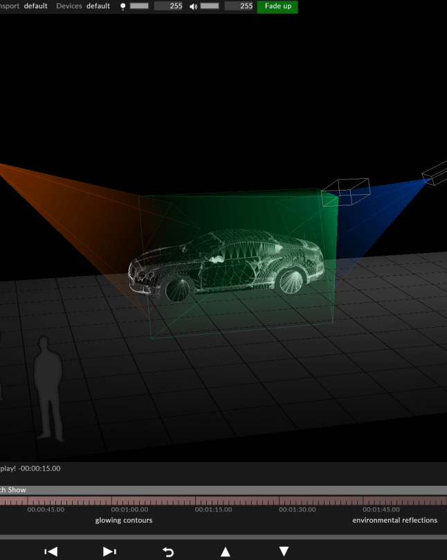 Managing projectors within Designer software