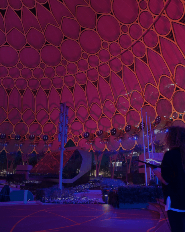 projection mapping at expo city