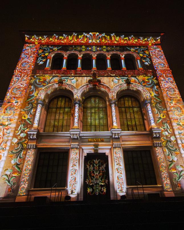 University Museum of Bergen projection mapping
