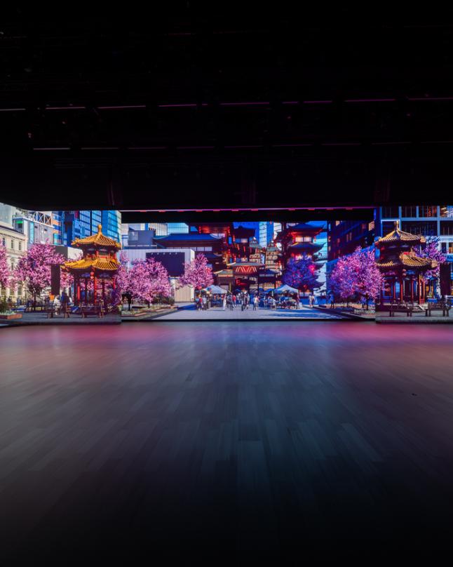 MGM immersive city landscape