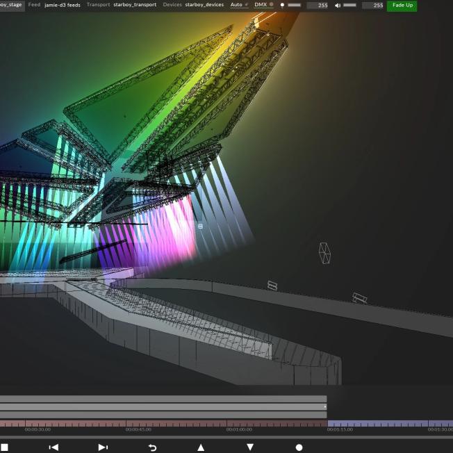 Controlling lighting systems in Designer software