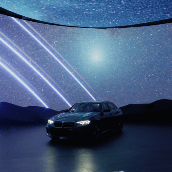 BMW night car scene 