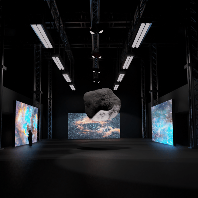 Disguise Cloud Previz warehouse scene