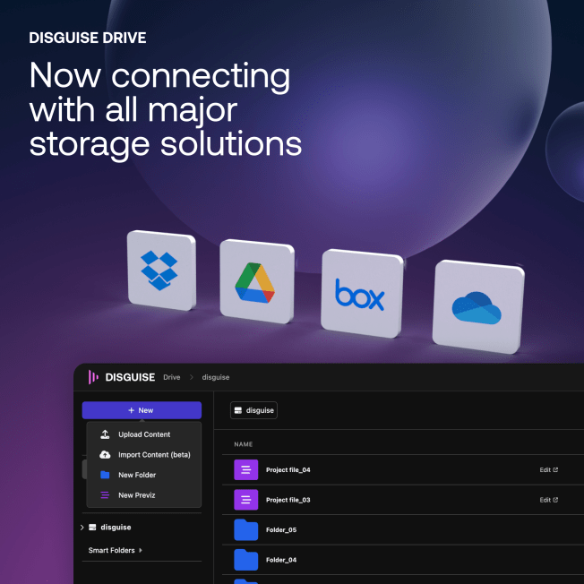 disguise drive import files
