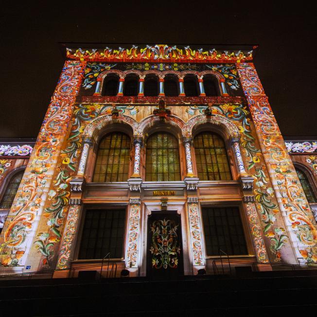 University Museum of Bergen projection mapping