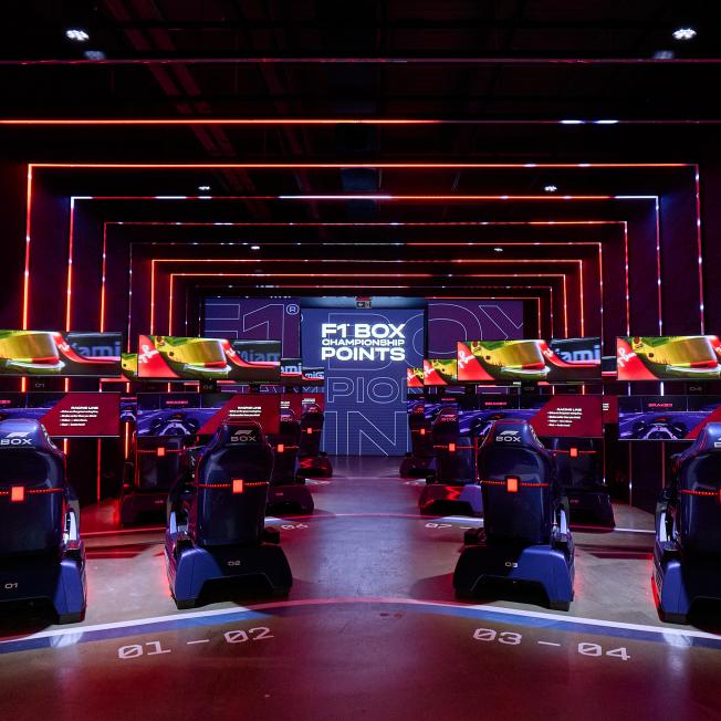 F1 Box immersive experience Disguise