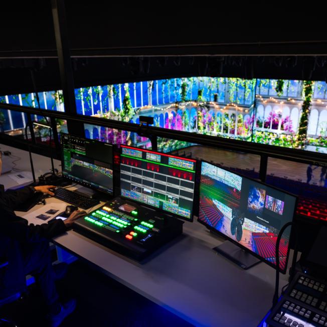 Disguise operator pulling up MGM's wedding environment at Fantasy Box