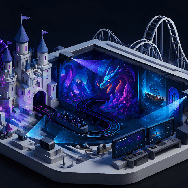 disguise themed attractions dark ride video