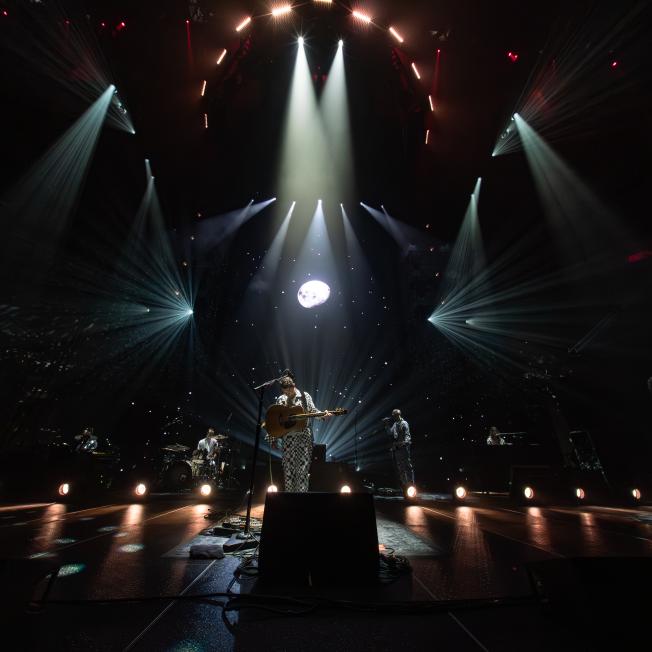 Photo showing a live stadium show