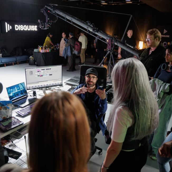 Disguise user networking at community event