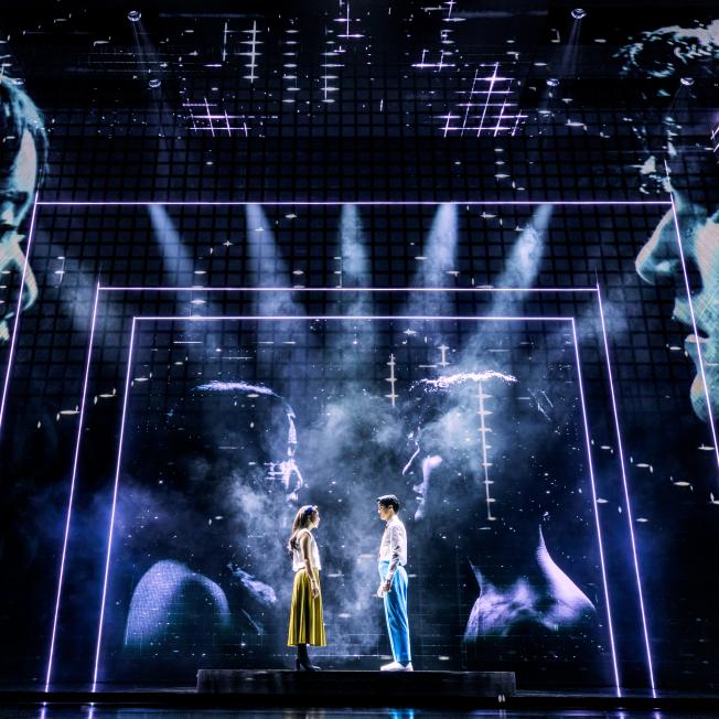 Helen J Shen and Darren Criss in Maybe Happy Ending on Broadway