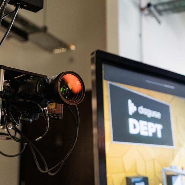 video camera on robotic arm