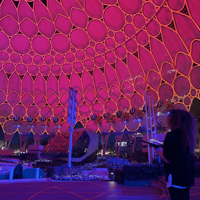Inside Dubai's Al Wasl Dome