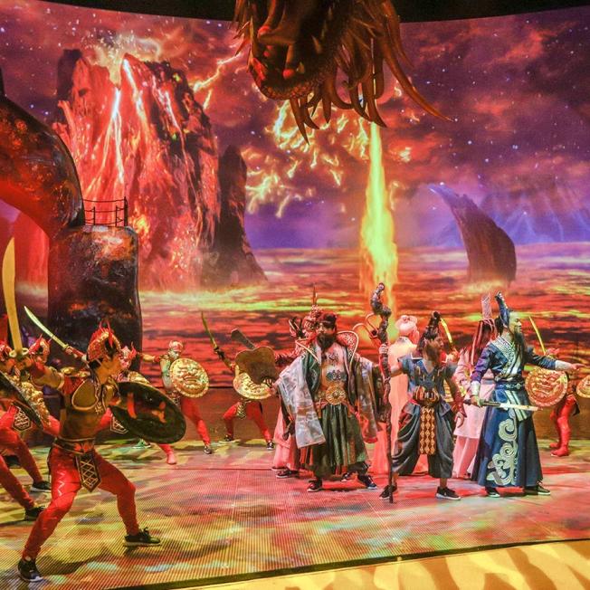 Stage production of Qing Show in China