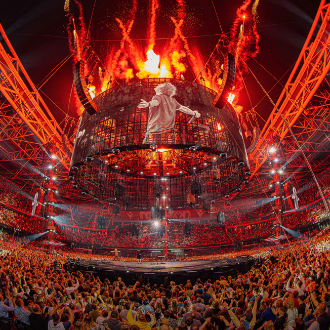 Stage design from Ed Sheeran concert