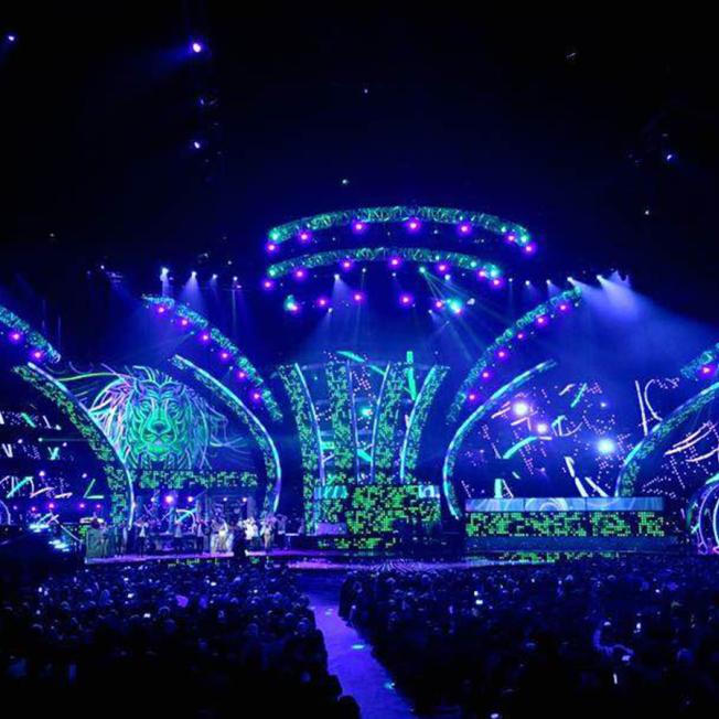 Stage design for latin American Grammys 