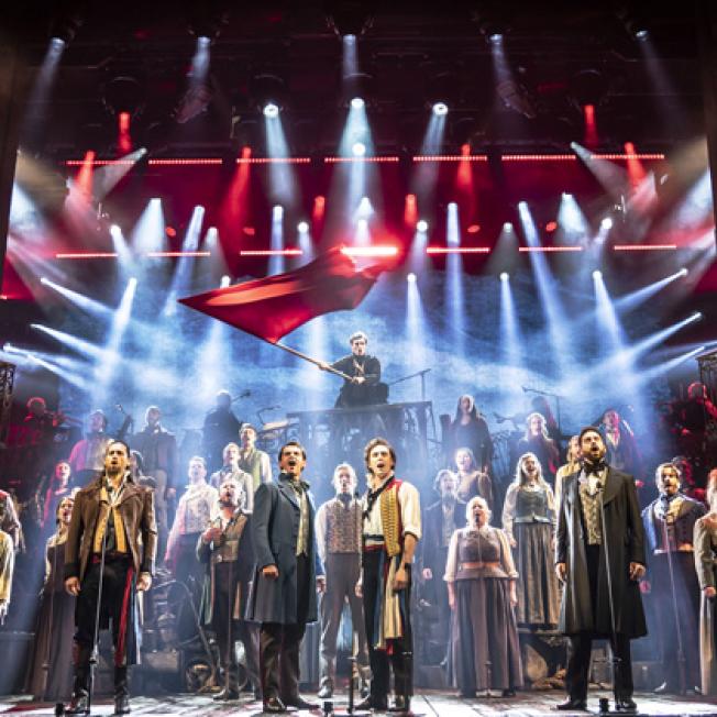 cast of Les Mis performs Do You Hear the People Sing