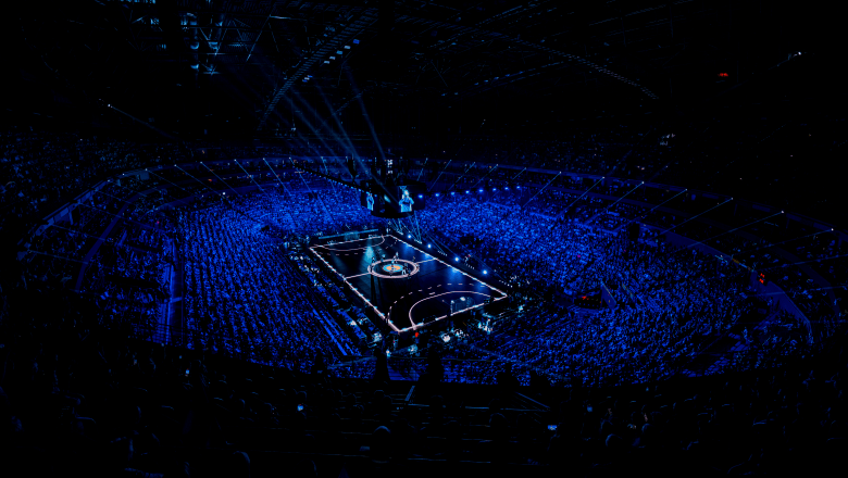 lidl final4 asb glassfloor interactive immersive sports disguise