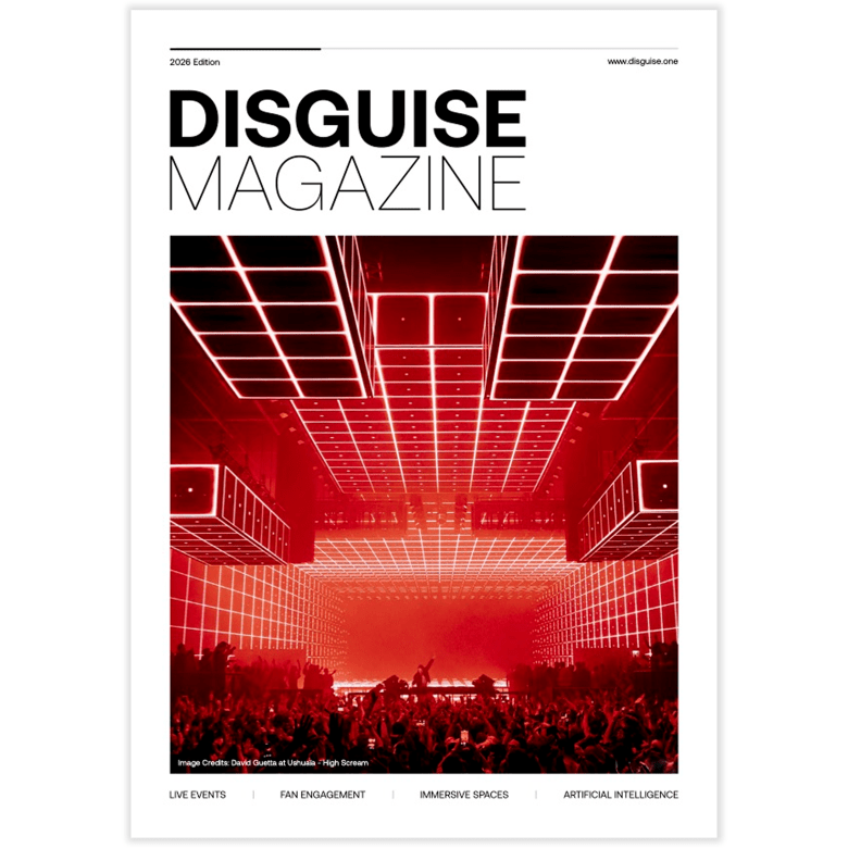 Front cover of Disguise's 2026 magazine
