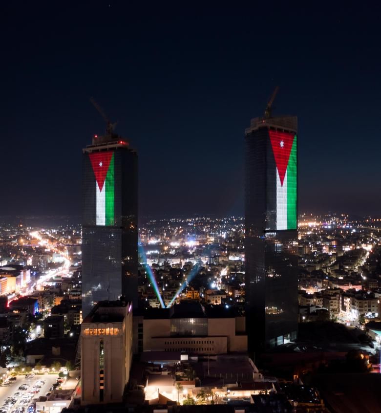 projection mapping jordan independence day